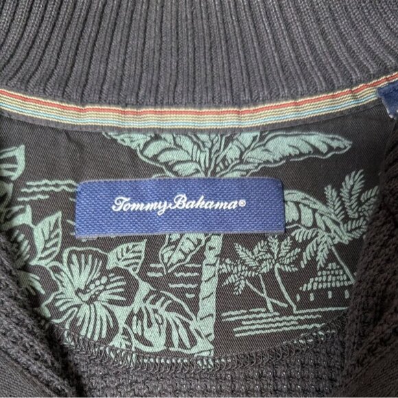 Tommy Bahama Coastal Shores Half-Zip Sweater Mens XL Preppy Pullover Cotton - Picture 3 of 10